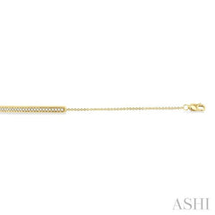 ASHI Bar Petite Diamond Fashion Chain Bracelet 701E0PPTGYG