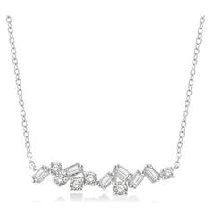 Parkplace Jewelers Scatter Baguette Diamond Fashion Necklace 9995UPPFHNKWG