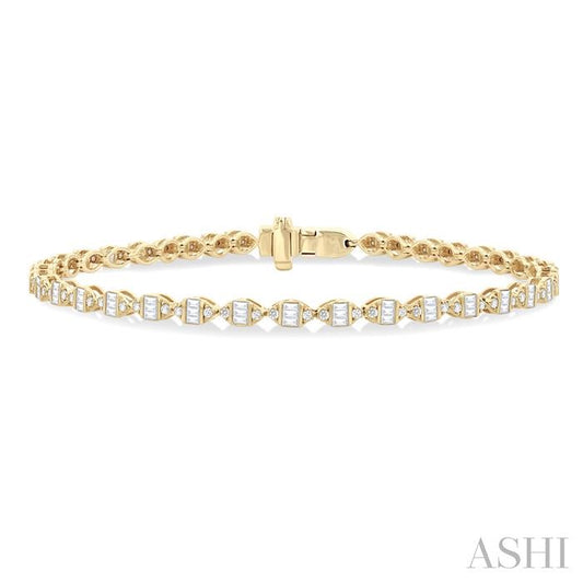 ASHI Marquise Shape Fusion Diamond Bracelet 70481PPTGYG