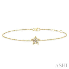 ASHI Star Petite Diamond Fashion Chain Bracelet 704E0PPTSYG