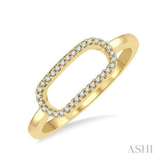 ASHI Paper Clip Diamond Fashion Ring 325A8PPFHYG