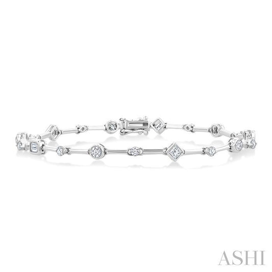 ASHI Mixed Shape Diamond Bracelet 70591PPFGWG