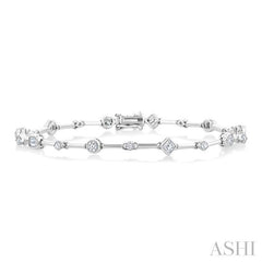 ASHI Mixed Shape Diamond Bracelet 70591PPFGWG