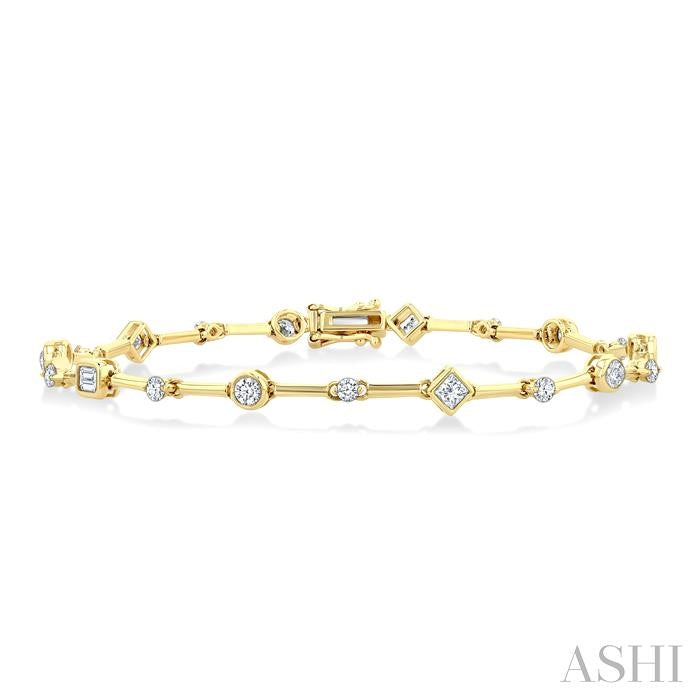ASHI Mixed Shape Diamond Bracelet 70591PPFGYG