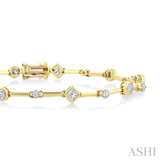 ASHI Mixed Shape Diamond Bracelet 70591PPFGYG