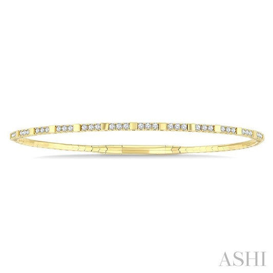 ASHI Diamond Halfway Square Flex Bangle 705W3PPFGYG