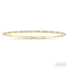 ASHI Diamond Halfway Square Flex Bangle 705W3PPFGYG