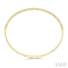 ASHI Diamond Halfway Square Flex Bangle 705W3PPFGYG