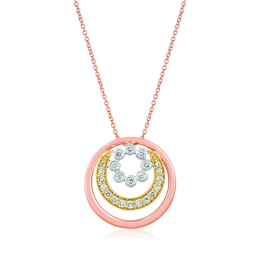 Le Vian 14K Tri Color Gold Pendant TRQB 23E