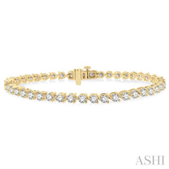 ASHI Diamond Tennis Bracelet 70725PPFGYG