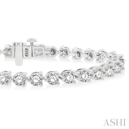ASHI Diamond Tennis Bracelet 70728PPFHWG