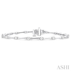 ASHI Diamond Fashion Bamboo Bracelet 70741PPFGWG
