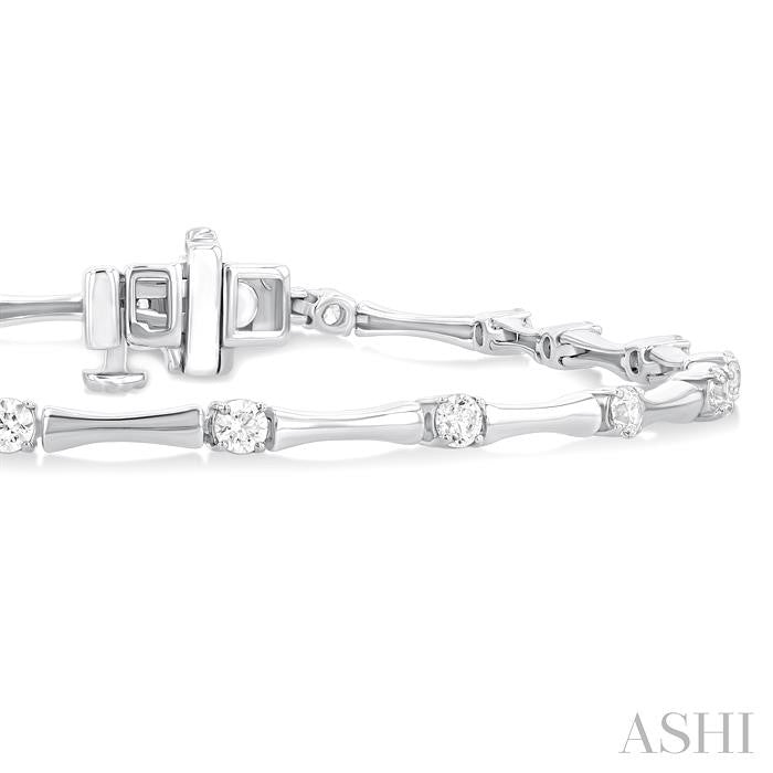 ASHI Diamond Fashion Bamboo Bracelet 70741PPFGWG