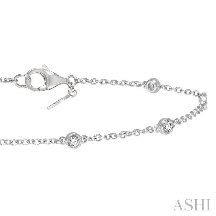 ASHI Diamond Station Chain Bracelet 707CQPPFGWG