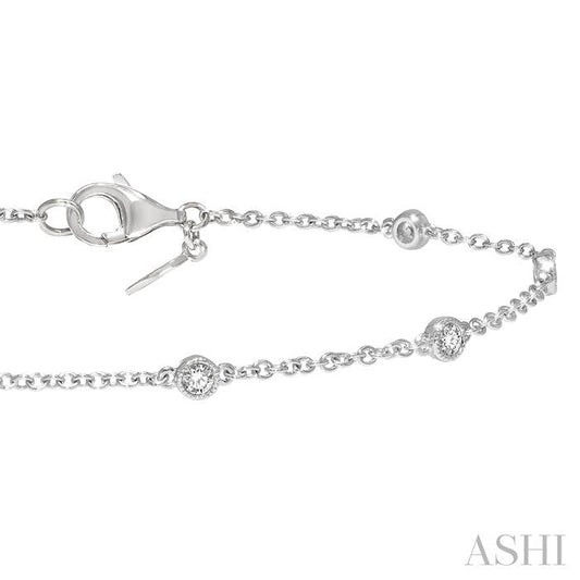 ASHI Diamond Station Chain Bracelet 707CQPPFGWG