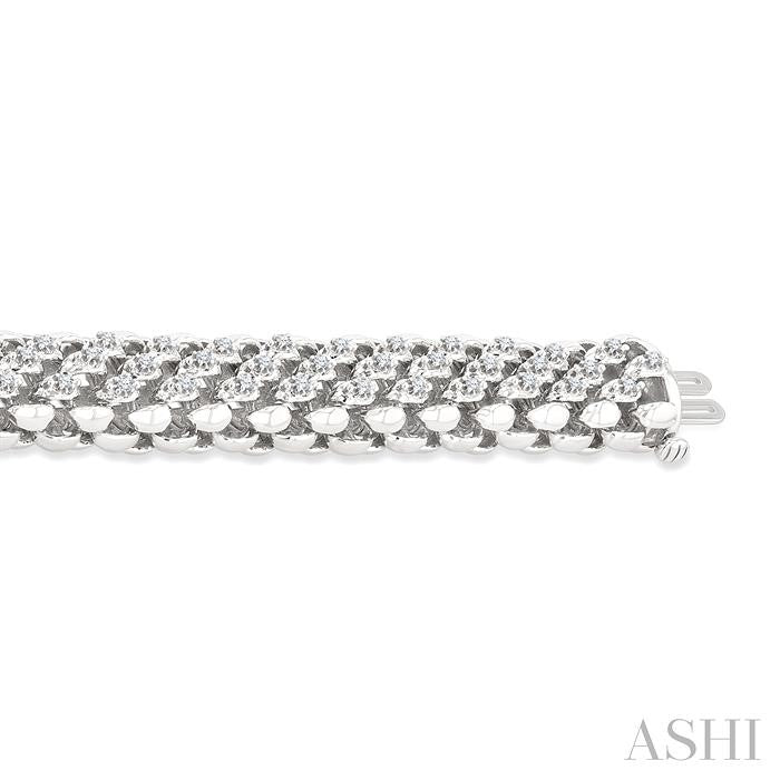 ASHI Bold Weave Diamond Fashion Bracelet 70831PPFGWG-1.25