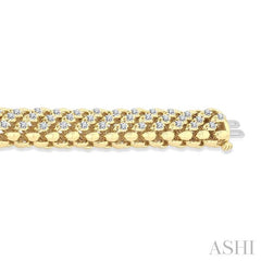 ASHI Bold Weave Diamond Fashion Bracelet 70831PPFGYG-1.25