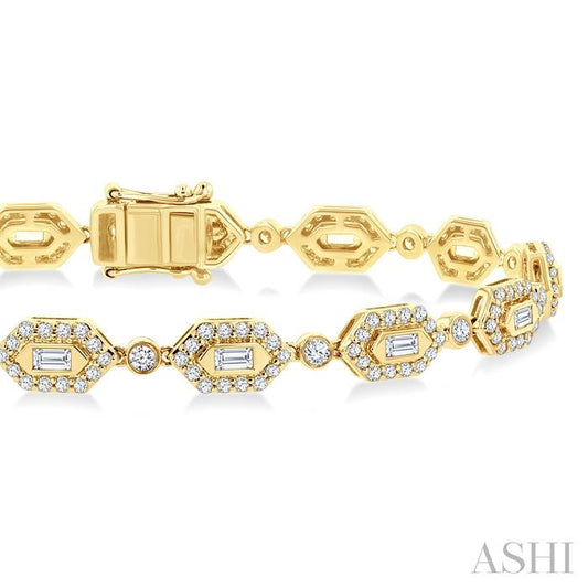 ASHI Diamond Fashion Link Bracelet 70852PPFHYG