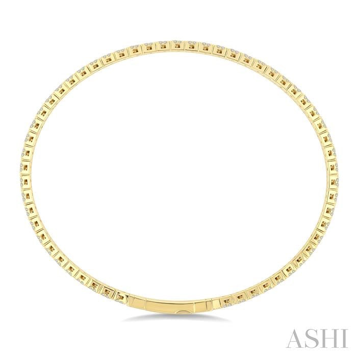 ASHI Diamond Pave Flex Bangle 708W1PPFGYG
