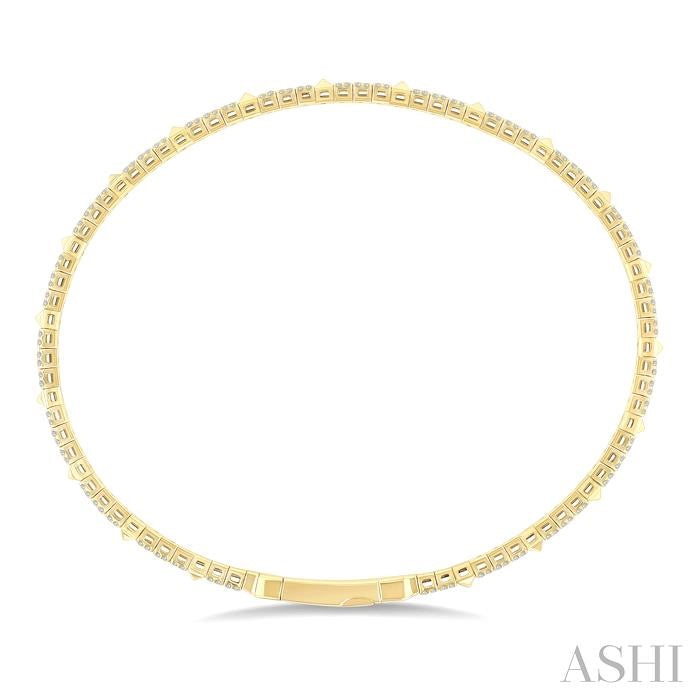 ASHI Diamond Pave Flex Bangle 709W3PPFGYG