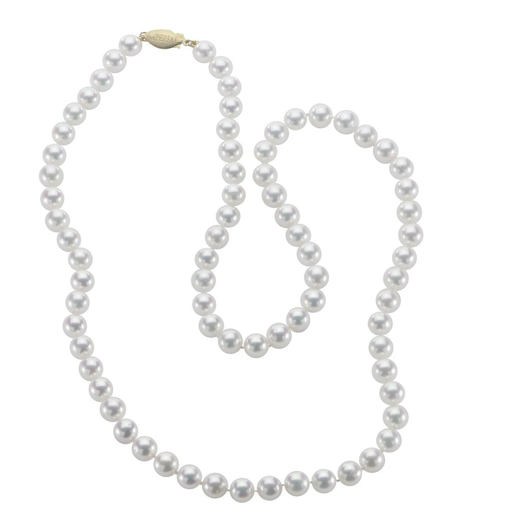 Parkplace Pearls 14KT Yellow Gold Akoya Necklace 70CA/HL18