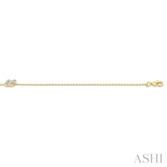 ASHI Fusion Petite Diamond Fashion Chain Bracelet 711E0PPTGYG