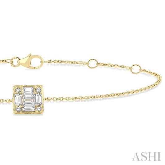 ASHI Fusion Petite Diamond Fashion Chain Bracelet 711E0PPTGYG