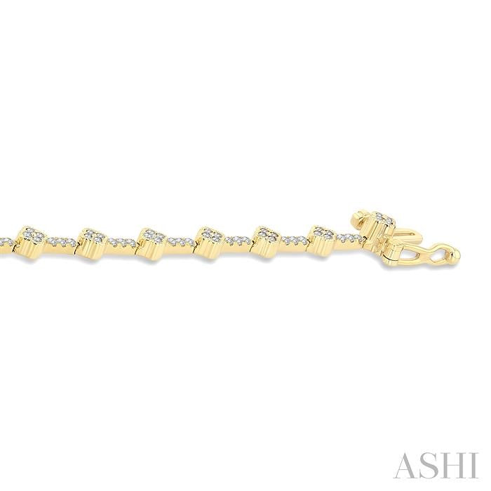 ASHI Clover Diamond Bracelet 71241PPFGYG