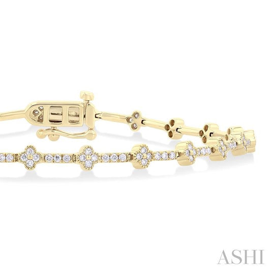 ASHI Clover Diamond Bracelet 71241PPFGYG