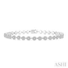 ASHI Cluster Diamond Fashion Bracelet 71271PPFGWG-1.30