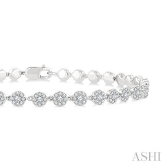 ASHI Cluster Diamond Fashion Bracelet 71271PPFGWG-1.30