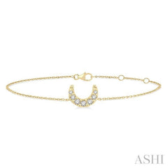 ASHI Moon Petite Diamond Fashion Chain Bracelet 712E0PPTSYG