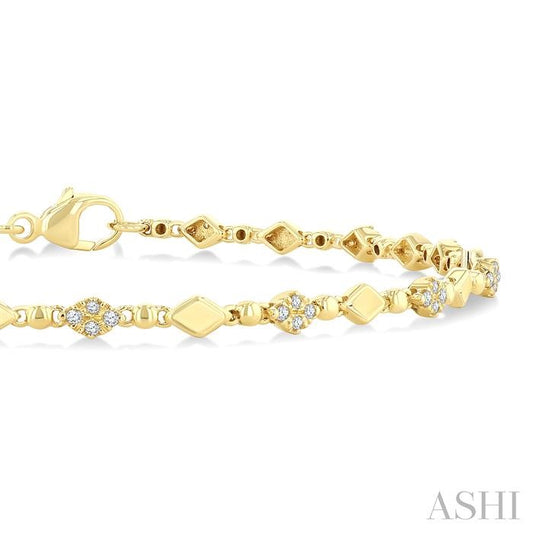 ASHI Art Deco Diamond Fashion Bracelet 7132QPPTSYG
