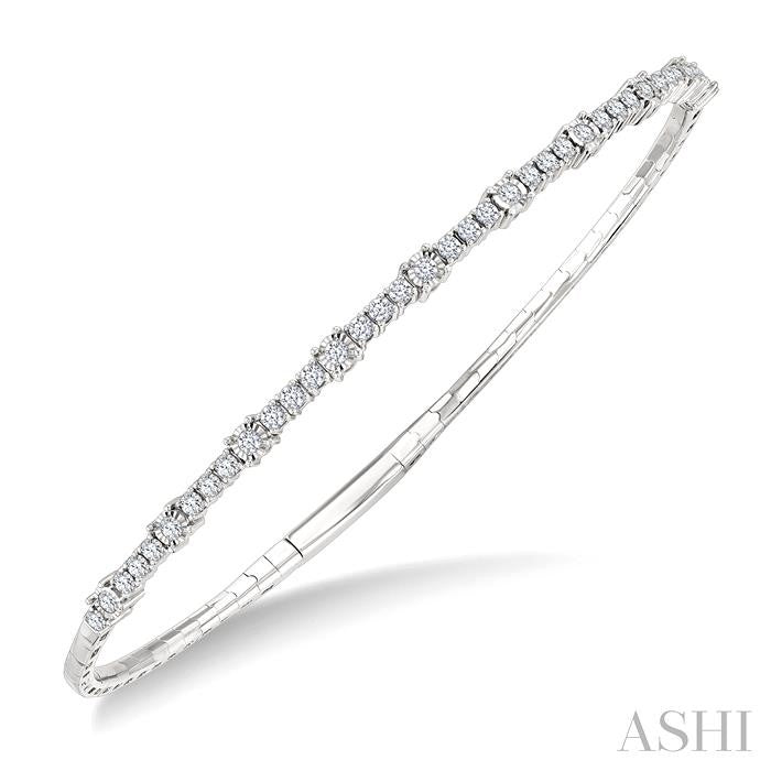 ASHI Illusion Diamond Flex Bangle 713W2PPFGWG