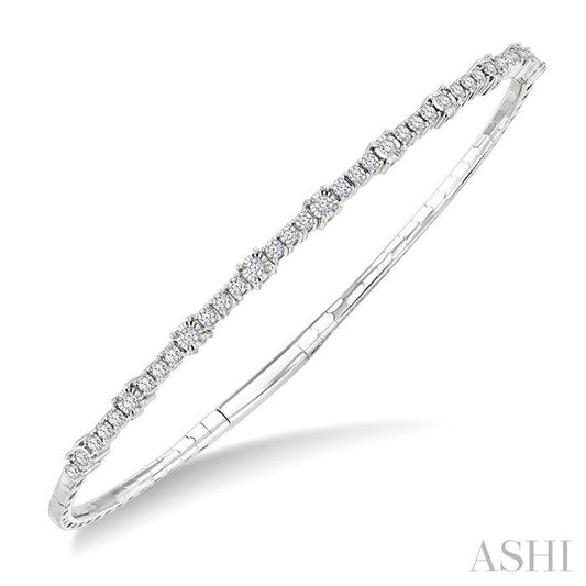 ASHI Illusion Diamond Flex Bangle 713W2PPFGWG