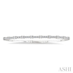 ASHI Illusion Diamond Flex Bangle 713W2PPFGWG