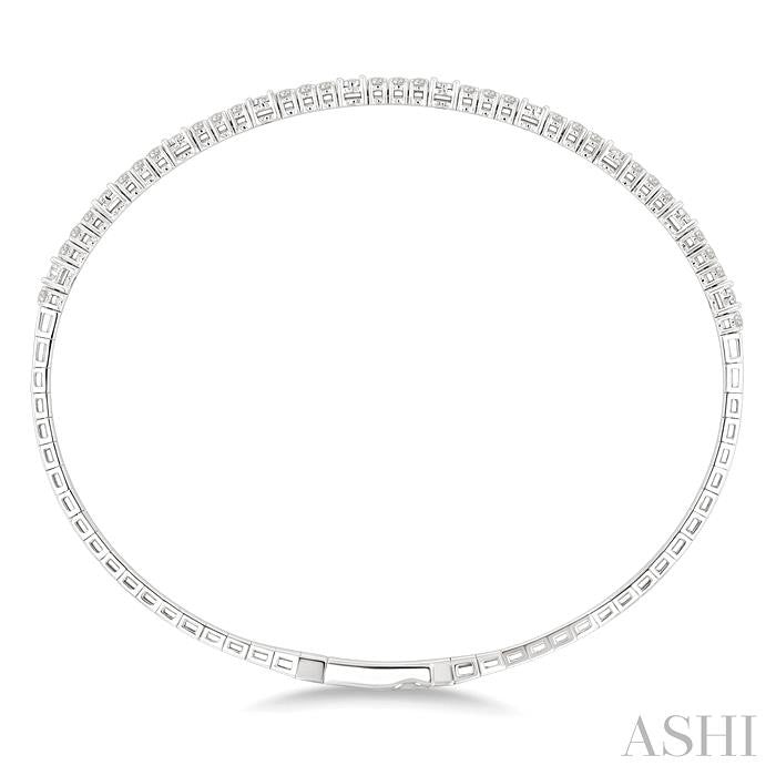 ASHI Illusion Diamond Flex Bangle 713W2PPFGWG