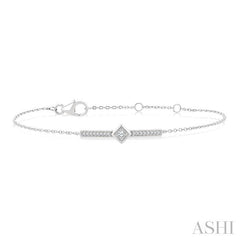 ASHI Bar Diamond Fashion Chain Bracelet 714E8PPTGWG