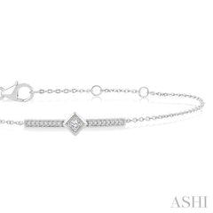 ASHI Bar Diamond Fashion Chain Bracelet 714E8PPTGWG