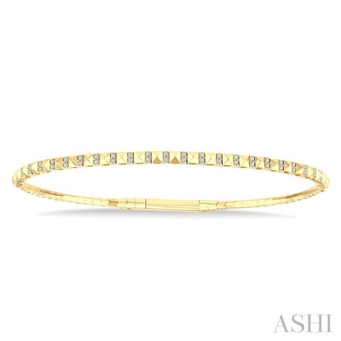 ASHI Pyramid Diamond Flex Bangle 714W7PPFGYG