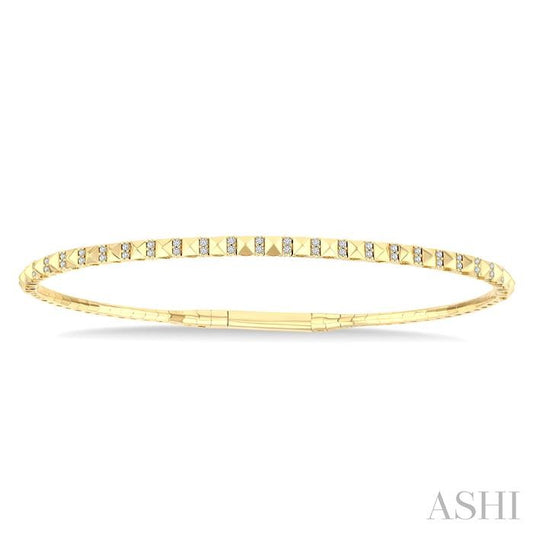 ASHI Pyramid Diamond Flex Bangle 714W7PPFGYG