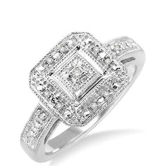 Parkplace Jewelers Silver Diamond Ring 86019PPSSSLRG