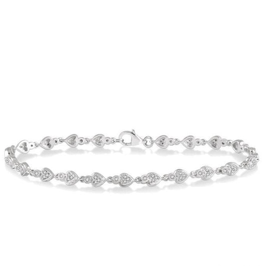 Parkplace Jewelers Heart Shape Diamond Bracelet 7120UPPTSWG