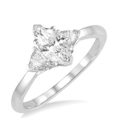 Parkplace Jewelers Marquise Shape Semi-Mount Diamond Engagement Ring 252L8PPFHWG-SM-MQ
