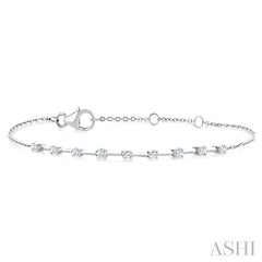 ASHI Floating Diamond Fashion Chain Bracelet 720AQPPTGWG