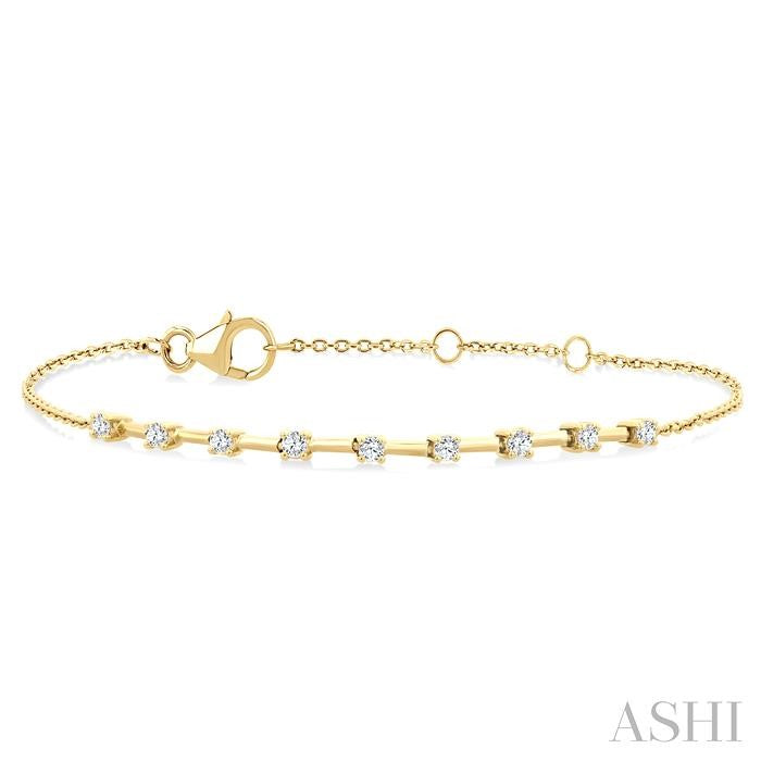 ASHI Floating Diamond Fashion Chain Bracelet 720AQPPTGYG