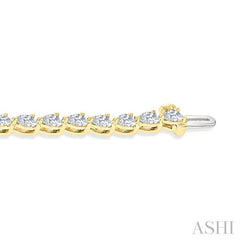 ASHI Pear Shape East-West Diamond Bracelet 72114PPFHYG-PR