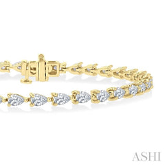 ASHI Pear Shape East-West Diamond Bracelet 72114PPFHYG-PR