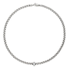 Fope Flex'It Eka 18ct White Gold 0.37ct Diamond Necklace 72110CX_PB_B_XBX_043