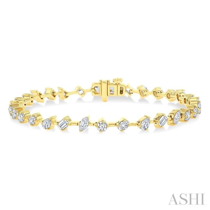 ASHI Mixed Shape Diamond Fashion Bracelet 72253PPFHYG-3.55